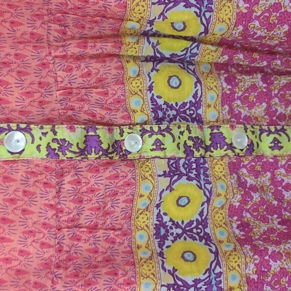 Y2K Vintage Cottagecore Romantic Cami Dress Summer Sundress in Floral Pink Multi - Picture 2 of 8